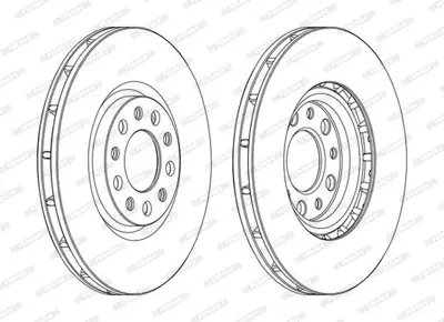 FERODO DDF1451C Fren Dıskı Ön 159 05 > 11 Gıulıetta 10 > 500x 14 > Renegade 14 > Compass 16 > 51767382, 52056675