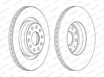FERODO DDF1503C Fren Dıskı Arka 1K0615601N