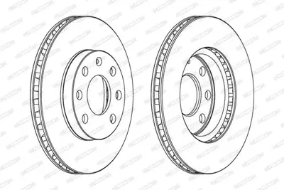 FERODO DDF151 Fren Diski Ön 569014, 569031, 569054, 90008006, 90511111, 93182291