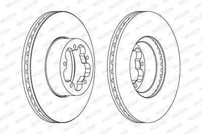 FERODO DDF1555 On Fren Dısk Ayna Transıt V347 2,2tdcı - 2,4tdcı - 3,2tdcı 06  > A,Ceker Olcu: (300 * 28) 1371393