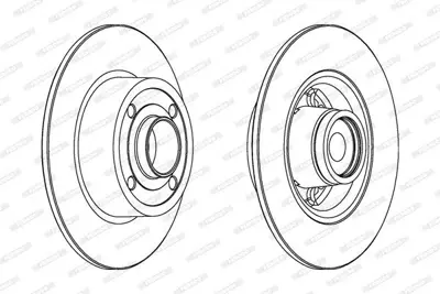 FERODO DDF1571-1 Arka Fren Aynası (Dıskı) Megane Iı Clıo Iıı Modus 1,2 - 1,4 - 1,5dcı - 1,6 - 1,8 - 1,9dcı - 2,0 (Rul 8671018106
