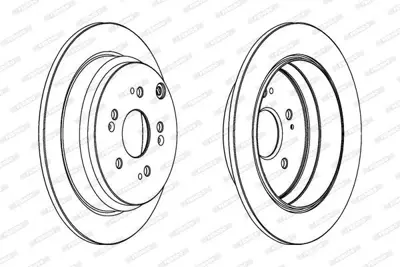 FERODO DDF1608 Arka Fren Dıskı (Aynası) Duz Honda Crv 2002-2006 (305x5) 42510-SWW-G01