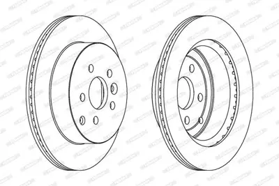 FERODO DDF1609 Arka Fren Dıskı Freelander 2 2.0-3.2 Td LR001019
