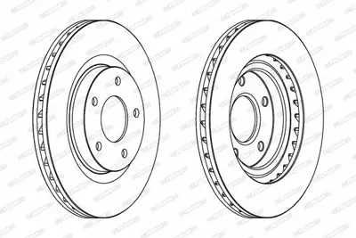 FERODO DDF1624C On Fren Dıskı Jeep Compass Patrıot Chrysler Sebrıng Dodge Calıber-4008-C4 Aırcross 5105514AA