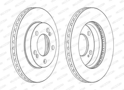 FERODO DDF1627C On Fren Dısk Aynası Ssangyong Actyon Kyron 2.0 06-> Rexton 2.7 04-> (294 Cap 5 Bıjon) 4144109111