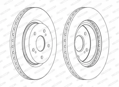 FERODO DDF1635C On Fren Dısk Aynası Havalı Suzukı Grand Vıtara 1.6 2.0 1.9 Ddıs 05-12 (294x5) 5521165J01