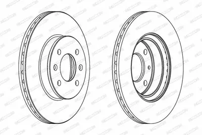 FERODO DDF1636 On Fren Dısk Aynası Havalı Hyundaı Getz 03> 1,5 Crdı 256 Mm 517121C050
