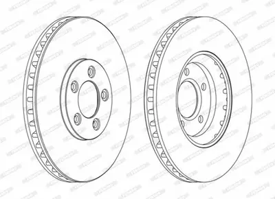 FERODO DDF1648C Fren Dıskı On Kaplamalı Jaguar S-Type Iı X200 Xj X350 X358 C2C8354