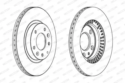 FERODO DDF1657 Fren Diski Mazda Mx-5 1.8 2.0 05-14 Ön Tkm N12Y3325X, N12Y3325XA, N12Y3325XB, N12Y3325XC, NF4X3325X, NF4Y3325X