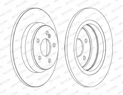 FERODO DDF1675C Fren Dıskı Arka S-Class W220 98>05 2204230112