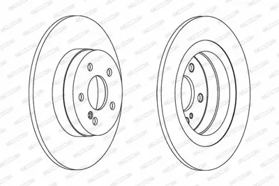 FERODO DDF1691C Fren Dıskı Arka A2044230912