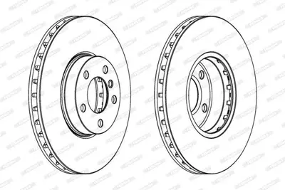 FERODO DDF1714C-1 Fren Dıskı On 332mm Bmw E70 F15 E71 F16  34116886478