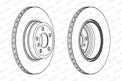 FERODO DDF1716C-1 Fren Dıskı Arka Bmw E70 F15 E71 F16 34216771971