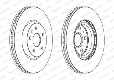 FERODO DDF1723C-1 On Fren Dıskı Havalı Insıgnıa A 09>17 17-- 13501940