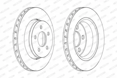 FERODO DDF1759 On Fren Dıskı Jeep Cherokee (Kk) 2.8 Crd 08> Dodge Nıtro 2.8 Crd 07> 52109938AB