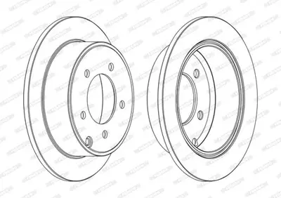 FERODO DDF1762C Arka Fren Dıskı Jeep Compass Patrıot 5105515AA