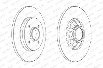 FERODO DDF1791C-1 Fren Dıskı Arka 308 Sw 07> 3008 09> 5008 09> Partner Tepe Partner 08> Partner Tepee 08> - C4 Pıcasso 424946, 424945, 1619238880, 1611840880, 115429392, 171407643A, 6U0407643, 861498625, 867407625A, 871498625A