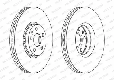 FERODO DDF1801C-1 On Fren Dısk Aynası Volvo Xc60 08=> 31277342