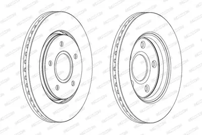 FERODO DDF1807C Fren Aynası K68032944AB