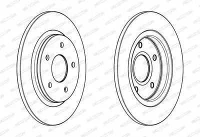 FERODO DDF1808C Arka Fren Dıskı Chrysler Grand Voyager V Dodge Journey 4721677AA