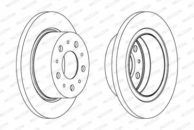 FERODO DDF1823-1 Arka Fren Dısk Aynası Ducato Iıı Boxer Iıı Jumper Iıı 2,2hdı (100bg 120bg) 3,0hdı 4249K6, 51749555