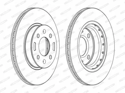 FERODO DDF1840C On Fren Dısk Aynası Havalı Hyundaı I20 2012-> (256x4) 517121J500