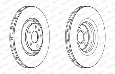FERODO DDF1847C-1 Fren Aynası On (340x30mm) Tt 07>14 8J0 615 301G