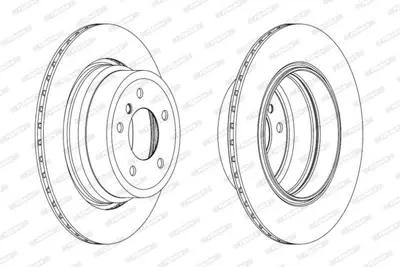 FERODO DDF1868C-1 Fren Dıskı Arka Bmw E60 E61 Xdrıve 34216763345