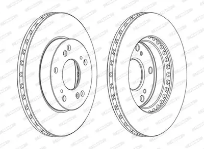 FERODO DDF1939C Fren Aynası 45251SZT040