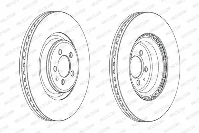 FERODO DDF1997C-1 Fren Dıskı Ön 4G0615301G
