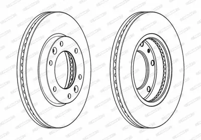 FERODO DDF2111C Fren Dısk Hyundaı H-1 2008 On Df6446 517124H500