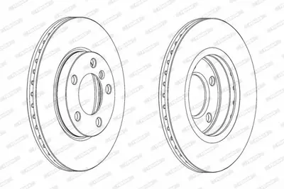 FERODO DDF2122C Fren Dıskı On Mını R60 R61 34119804828
