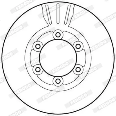 FERODO DDF2161C On Fren Dısk Aynası Havalı Kıa Bongo K2500 Tcı 2004-> (261mm) 0K60A33251A