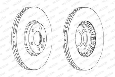FERODO DDF2182C-1 On Fren Aynası (Dısk) (340x32,5) Transporter T6 T7 10>19 7E0615301C
