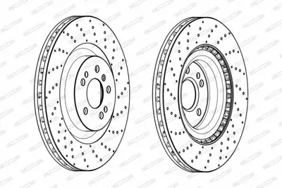 FERODO DDF2202C-1 Fren Dıskı On X166 15>19 W166 11>18 C292 15>19 1664211012
