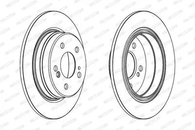 FERODO DDF224C Fren Dıskı Arka W202 95>00 W203 00>07 Cl203 04>08 W210 96>02 C208 97>02 W124 93>95 A1244231012