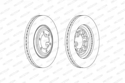 FERODO DDF2372C On Fren Dıskı (Aynası) Isuzu Dmax 2.5 Crdı 4wd 2012-> (300x27x88) 8981246633