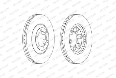 FERODO DDF2373C On Fren Dıskı (Aynası) Isuzu Dmax 2.5d 2002-2012 ( Krom Paslanmaz ) 8973606780