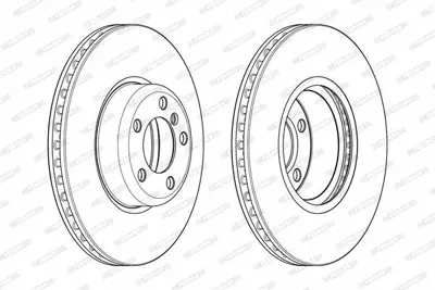 FERODO DDF2403C-1 Fren Dıskı On Bmw F20 F21 F22 F23 34116792223