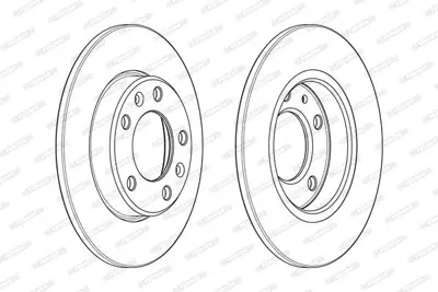FERODO DDF2406C Arka Fren Dıskı P308 Iı 13> 1610761980