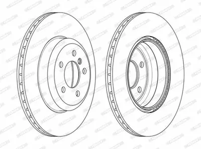 FERODO DDF2480C Fren Dıskı Arka ( M Spor ) Bmw F30 F32 F36 F36 F80  34206797607