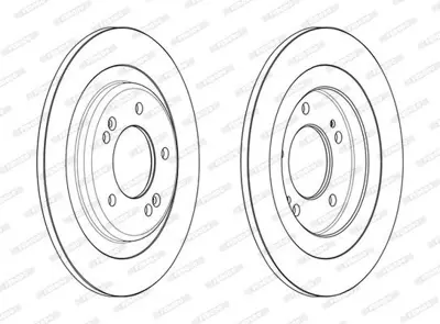 FERODO DDF2482C Arka Fren Dıskı (Aynası) I30 1,4 1,6 2012> Kıa Ceed1,4 1,6 2012> (5 Bıjon Kalınlık:26 Dıs C 58411A6200, 58302D7A70, 58302A6A30, 58302A6A20, 58302B4A30, 58302C8A30, 58302A6A31, 58302D3A70, 583021RA30, 583022VA50