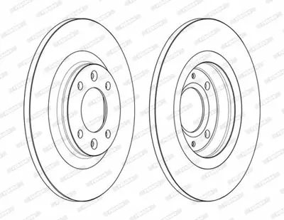 FERODO DDF2511C Arka Fren Aynası P3008 P308> Ds4 Ds5 03> Kaplamalı 4249F7