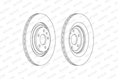 FERODO DDF2546C Fren Aynası (330x22mm) Arka A6 05>11 4F0615601B
