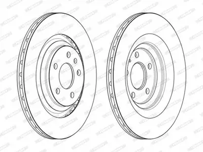 FERODO DDF2546C Fren Aynası (330x22mm) Arka A6 05>11 4F0615601B