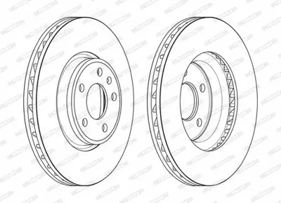 FERODO DDF2596C-1 Fren Dıskı Ön 8W0615301AA, 8W0615301H, 80A615301E, 80A615301, 4KD615301, L4KD615301