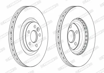 FERODO DDF2632C-1 Fren Dıskı Ön LR059122