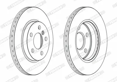 FERODO DDF2651C Fren Dıskı On Bmw F45 Mını F54 F55 F56 F57 34116866295