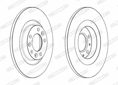 FERODO DDF2654C Fren Diski Arka 1609583080, 3637360