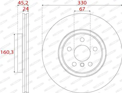 FERODO DDF2762C Fren Dıskı On Bmw F39 F45 F48 Mını F60 34 11 6 799 353